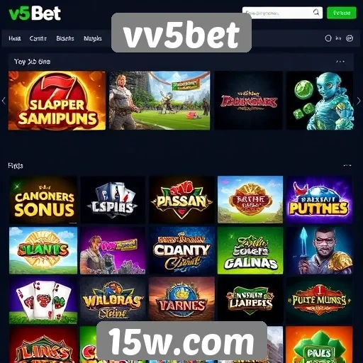 Explorando a diversidade de jogos disponíveis no vv5bet